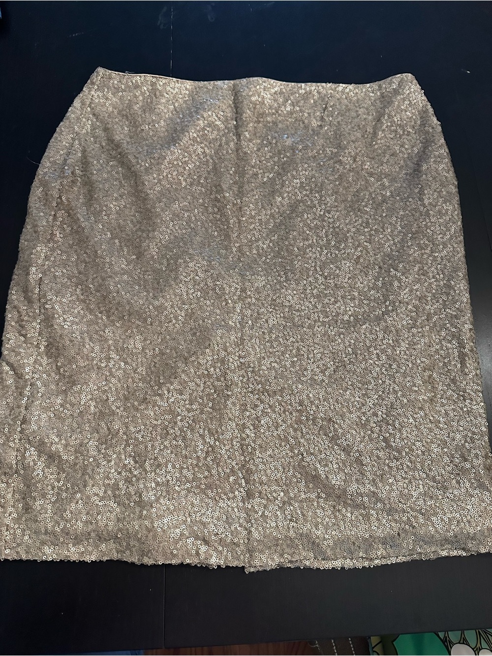 Lauren by Ralph Lauren Gold Sequin Pencil Skirt - Women